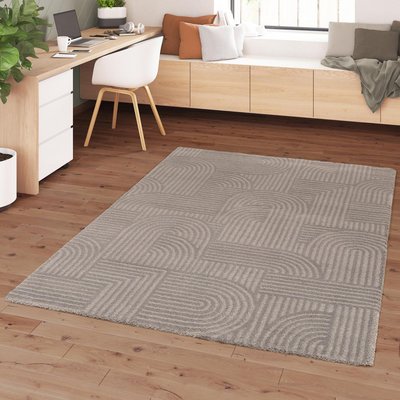 Tapis salon et chambre tissé motif simple VELURE 2 UN AMOUR DE TAPIS