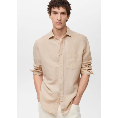 Chemise lin poche MANGO MAN