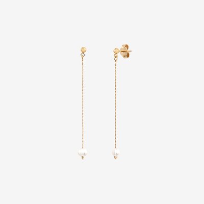 Boucles d'oreilles dorées à l'or fin SEA CAROLINE NAJMAN