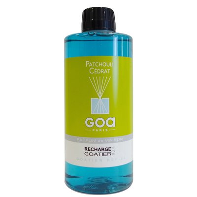 Parfum d'intérieur - Recharge goatier patchouli cédrat 500 ml GOA