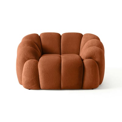 Fauteuil arrondi design en tissu ONDA PIER IMPORT