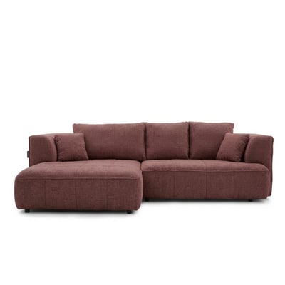 Canapé droit convertible 3 places en tissu lisse, CLOVIS BOBOCHIC