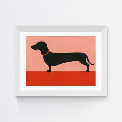Daschund by Rosi Feist Print EAST END PRINTS