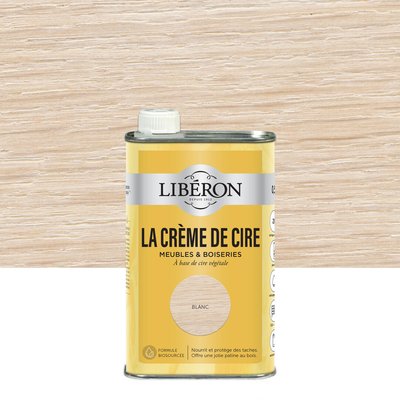 Bois intérieur La Crème de cire meuble Satin ,Les blancs LIBERON