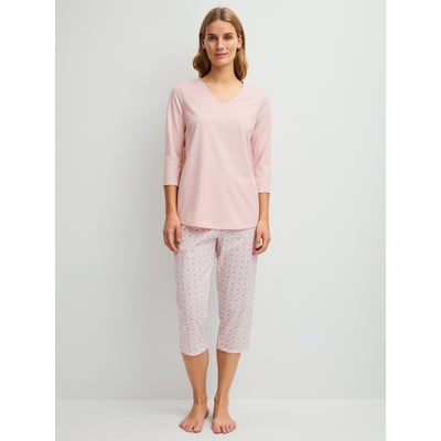 Pyjama capri manches 3/4 Coton BLOOMING NIGHTS CALIDA