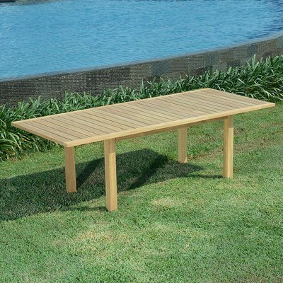Table extensible teck massif Constantine 174/234 x100 cm TECK ATTITUDE