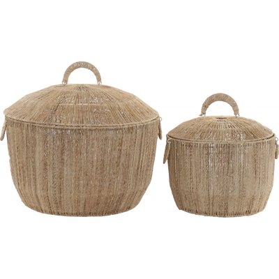 Panier en jute, lot de 2, Balines RECOLLECTION