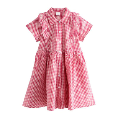 Robe d'école vichy à volants NEXT
