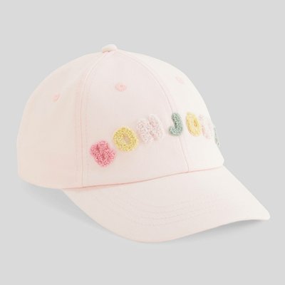 Casquette message bouclette en coton MONOPRIX