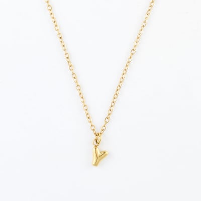 Collier à pendentif lettre Y acier inoxydable BALABOOSTE