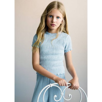 T-shirt froncé manches courtes MANGO KIDS