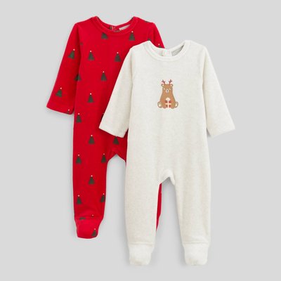 Lot de 2 dors-bien en velours BOUT'CHOU