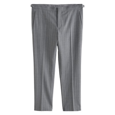 Pantalon de costume ajusté rayé NEXT