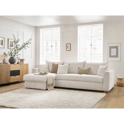 Canapé lit 3 places en tissu bouclette couchage 140x200 cm, AUGUSTIN BOBOCHIC