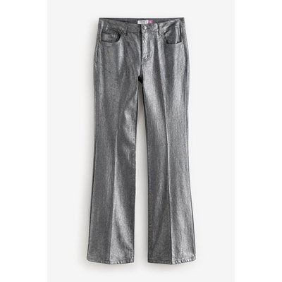 Jeans évasés enduits de paillettes NEXT