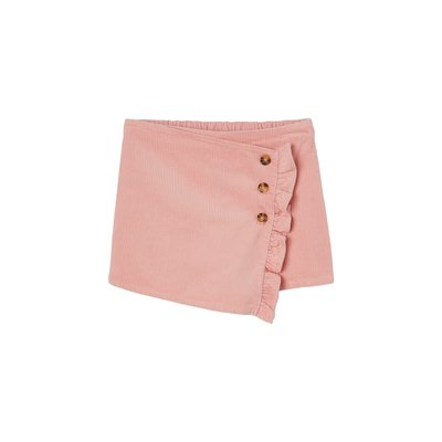 Jupe-short en velours côtelé effet portefeuille VERTBAUDET