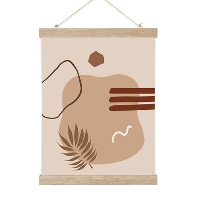 Minorca, affiche +  cadre chêne. 50cm x 70cm COTTON BIRD