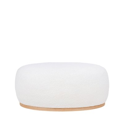Pouf ovale en tissu bouclette - MANHATTAN HOUSE NORDIC