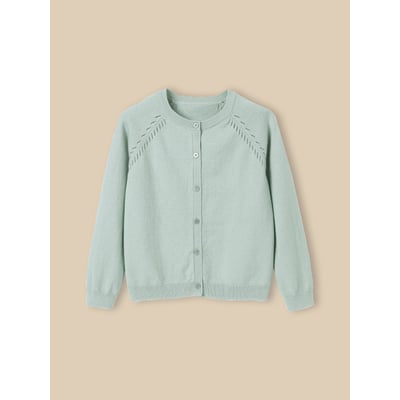 Cardigan  en coton et laine CYRILLUS