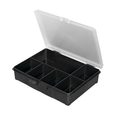 Boîte Compartimentée 6 Cases B6 Noir RAACO