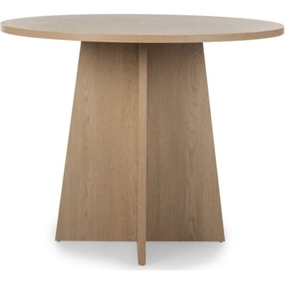 Table à manger ronde effet bois CRANE RECOLLECTION