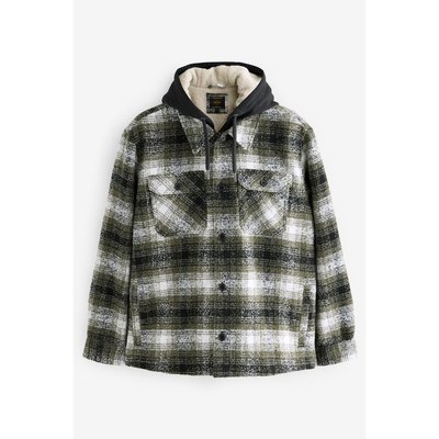 Veste-chemise aux carreaux et capuche NEXT