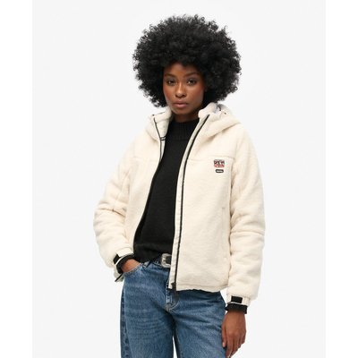 Veste à capuche en peau lainée Trekker SUPERDRY