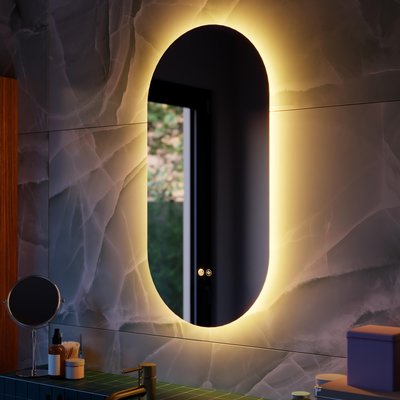 Miroir avec lumières intégrées en verre MODERN SENSEA