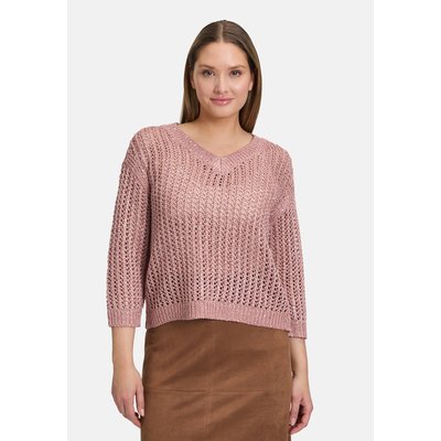 Pull-over en maille ajourée à paillettes BETTY BARCLAY
