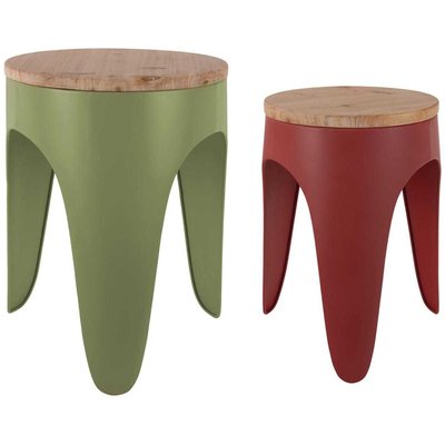 Ensemble de 2 tabourets Double Funky LEITMOTIV