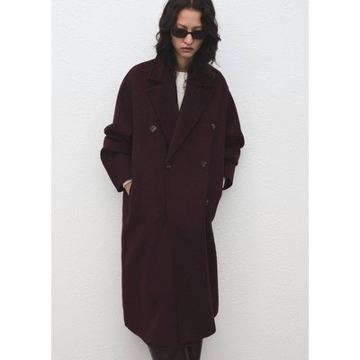 Manteau laine fait main oversize MANGO
