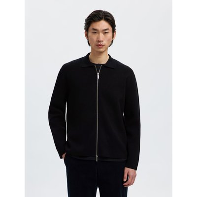 Coton mélangé gilet à fermeture éclair SELECTED HOMME