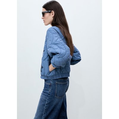 Veste matelassée broderie à fleurs MANGO