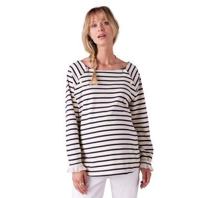 Tee-shirt marinière de grossesse ENVIE DE FRAISE