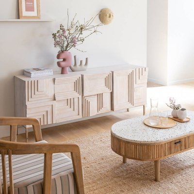 Buffet en bois de manguier blanchi  TRISTAN MADE IN MEUBLES 