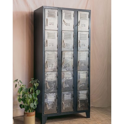 Armoire casier style industriel Magda N°724 - Bon état DEBONGOUT