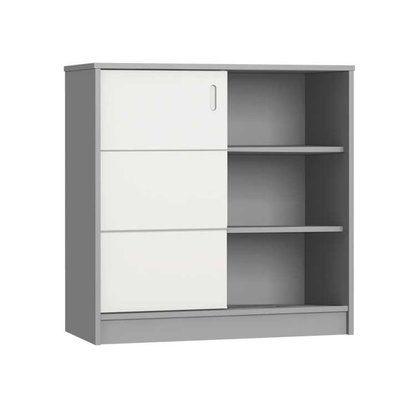 Commode java 3 niches et 1 porte coulissante DOMIVA