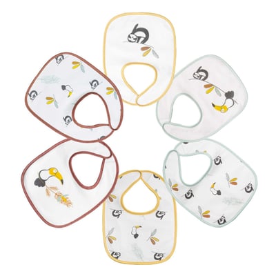 Lot de 6 bavoirs TROIS KILOS SEPT