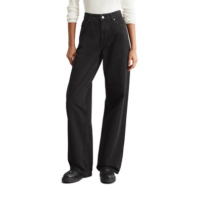 Jeans modèle Tomma large en denim noir rigide MARC O’POLO DENIM