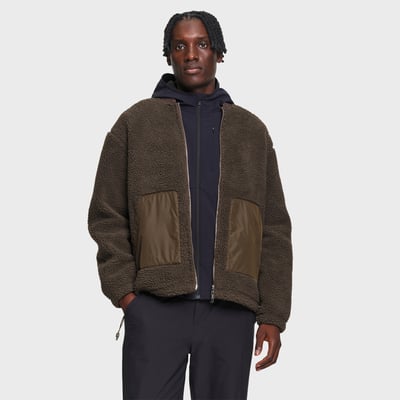 Blouson bomber sherpa détails contrastants zippé AIGLE