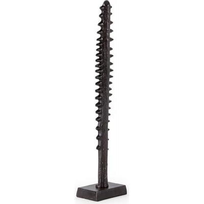 Sculpture décorative en aluminium finition bronze vieilli RECOLLECTION