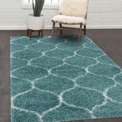 Tapis shaggy tissé motif scandinave SCANDINAV A UN AMOUR DE TAPIS