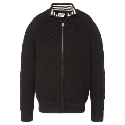Cardigan en maille texturée SCHOTT