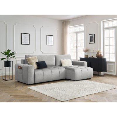 Canapé d'angle convertible 3 places en velours, ARSENE BOBOCHIC
