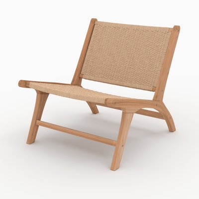 Fauteuil Kilka en bois de teck et cordage en loom - KILKA RENDEZ-VOUS DÉCO