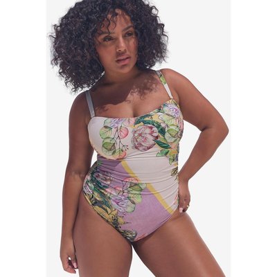 Maillot de bain bandeau effet ventre plat NEXT