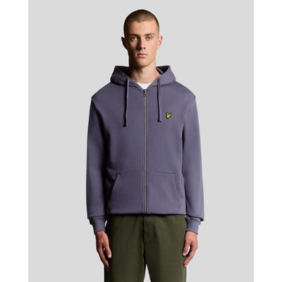 Sweat à capuche zippé en coton loopback LYLE & SCOTT