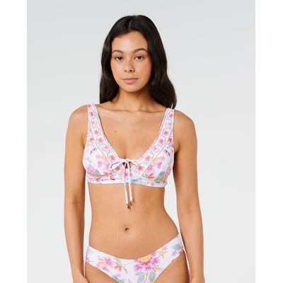Haut de maillot de bain multi-fit Deep V Half Moon Bay RIP CURL
