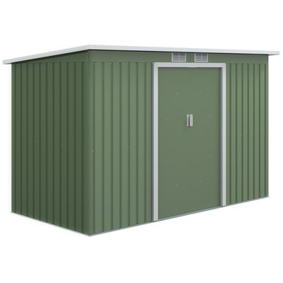 Abri de jardin portes verrouillables tôle d'acier OUTSUNNY