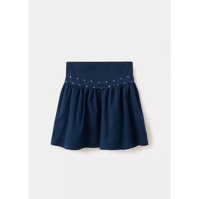 Jupe courte froncée détail sequins MANGO KIDS